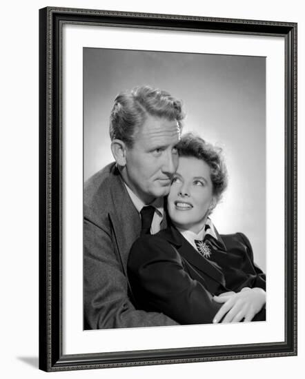 Without Love, Spencer Tracy, Katharine Hepburn, 1945-null-Framed Photo