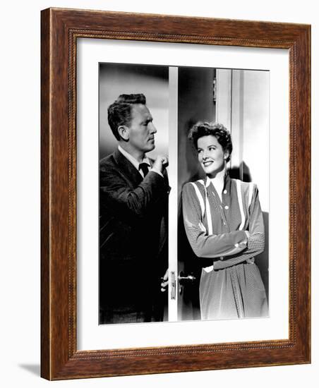 Without Love, Spencer Tracy, Katharine Hepburn, 1945-null-Framed Photo