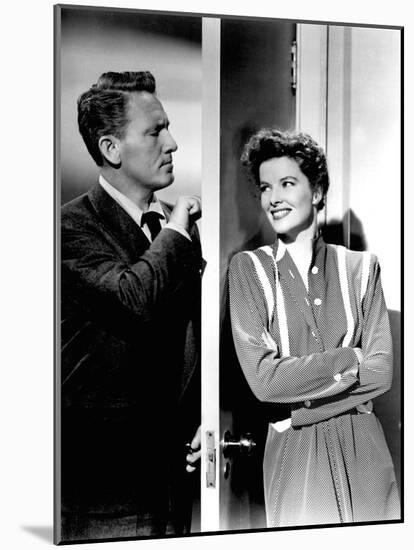 Without Love, Spencer Tracy, Katharine Hepburn, 1945-null-Mounted Photo