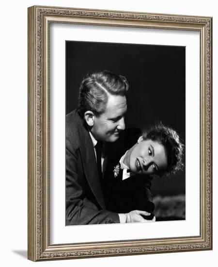 Without Love, Spencer Tracy, Katharine Hepburn, 1945-null-Framed Photo