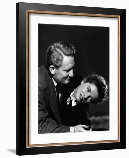 Without Love, Spencer Tracy, Katharine Hepburn, 1945-null-Framed Photo