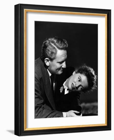 Without Love, Spencer Tracy, Katharine Hepburn, 1945-null-Framed Photo