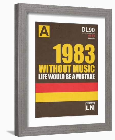 Without Music Life Would be a Mistake-NaxArt-Framed Art Print