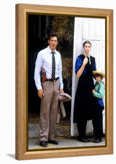 Witness by PeterWeir with Lukas Haas, Kelly McGillis and Harrison Ford, 1985 (photo)-null-Framed Stretched Canvas