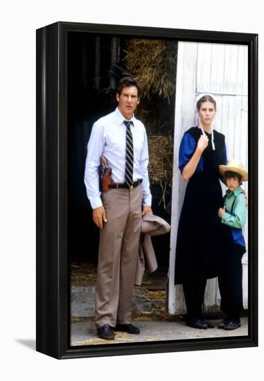 Witness by PeterWeir with Lukas Haas, Kelly McGillis and Harrison Ford, 1985 (photo)-null-Framed Stretched Canvas