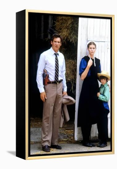 Witness by PeterWeir with Lukas Haas, Kelly McGillis and Harrison Ford, 1985 (photo)-null-Framed Stretched Canvas