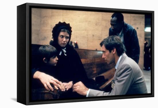 Witness by PeterWeir with Lukas Haas, Kelly McGillis and Harrison Ford, 1985 (photo)-null-Framed Stretched Canvas