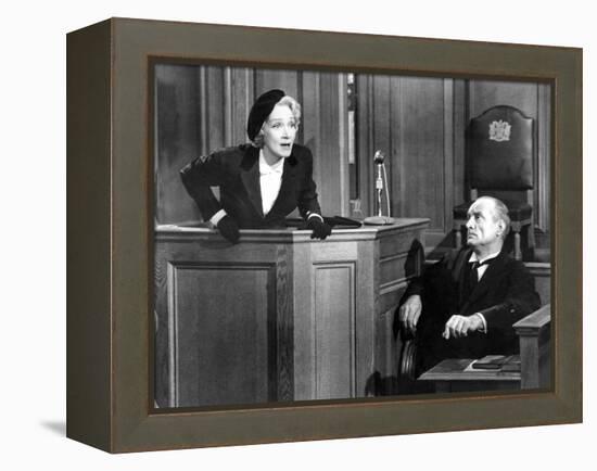 Witness For The Prosecution, Marlene Dietrich, 1957-null-Framed Stretched Canvas