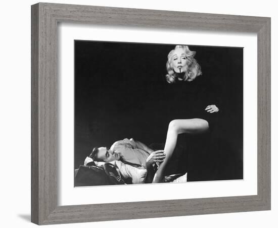 Witness For The Prosecution, Tyrone Power, Marlene Dietrich, 1957-null-Framed Photo