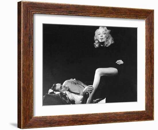 Witness For The Prosecution, Tyrone Power, Marlene Dietrich, 1957-null-Framed Photo