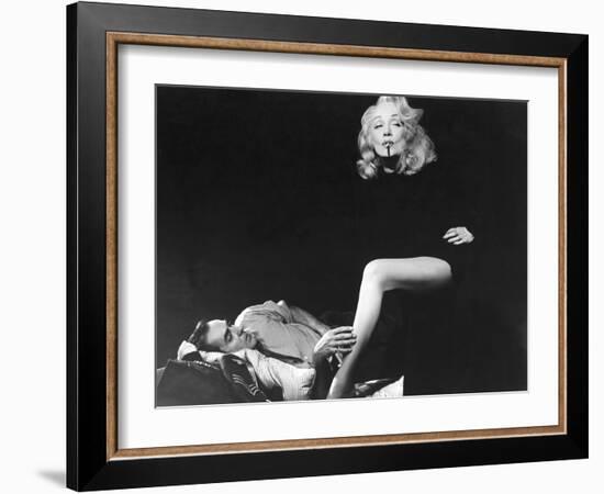 Witness For The Prosecution, Tyrone Power, Marlene Dietrich, 1957-null-Framed Photo