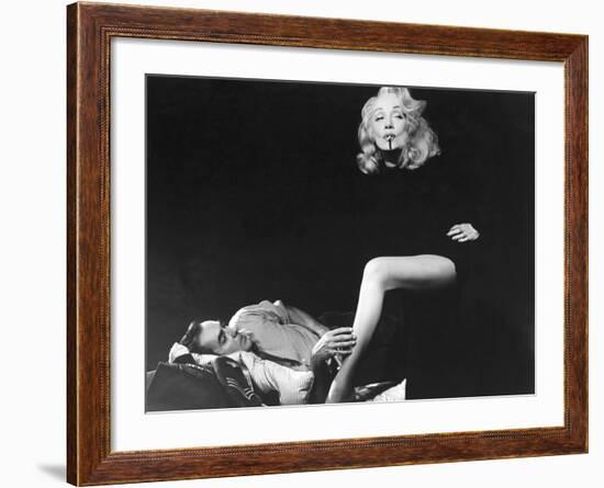 Witness For The Prosecution, Tyrone Power, Marlene Dietrich, 1957-null-Framed Photo