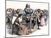 Witness Testifying at the Salem Witchcraft Trials, 1690s-null-Mounted Giclee Print