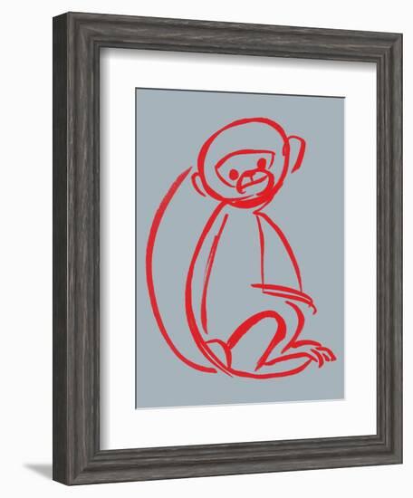 Witty Monkey--Framed Giclee Print