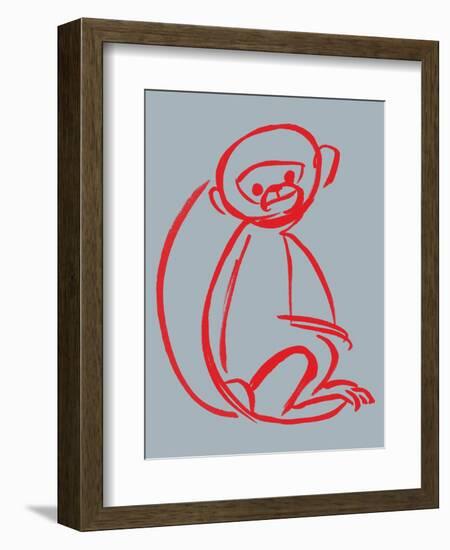 Witty Monkey-null-Framed Giclee Print