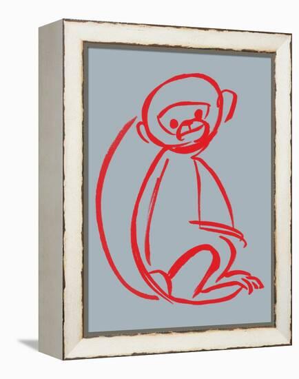 Witty Monkey-null-Framed Premier Image Canvas