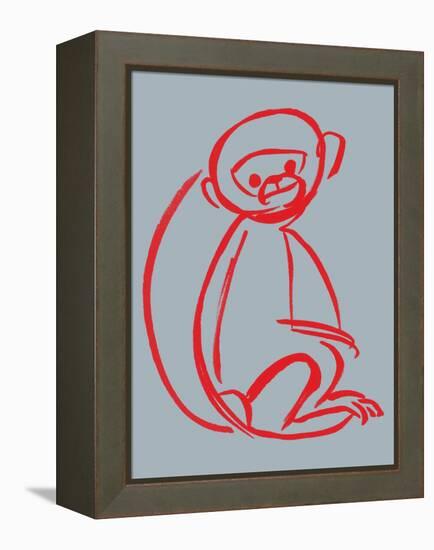 Witty Monkey-null-Framed Premier Image Canvas