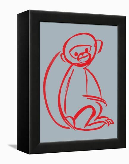 Witty Monkey-null-Framed Premier Image Canvas