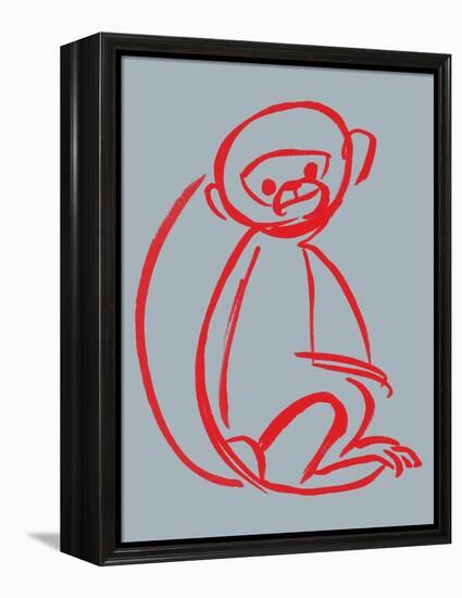 Witty Monkey-null-Framed Premier Image Canvas