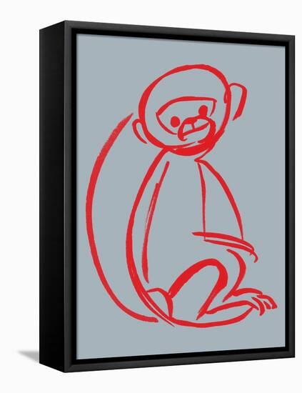 Witty Monkey-null-Framed Premier Image Canvas