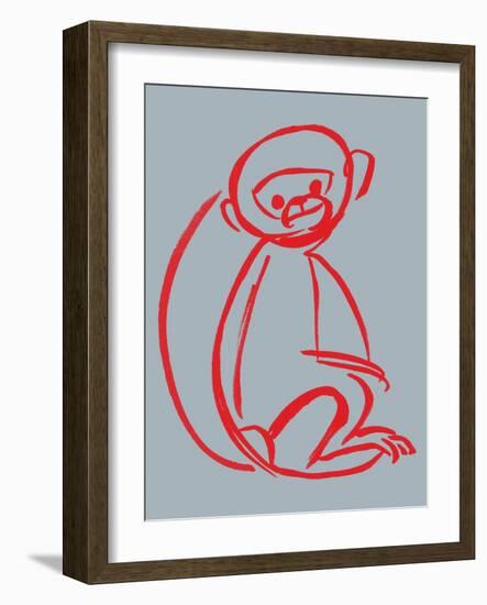 Witty Monkey-null-Framed Giclee Print