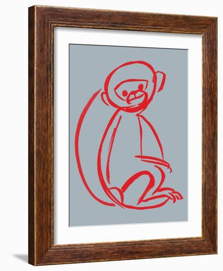 Witty Monkey-null-Framed Giclee Print