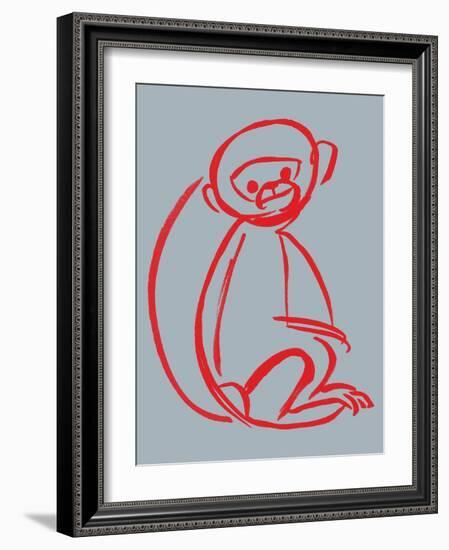 Witty Monkey-null-Framed Giclee Print