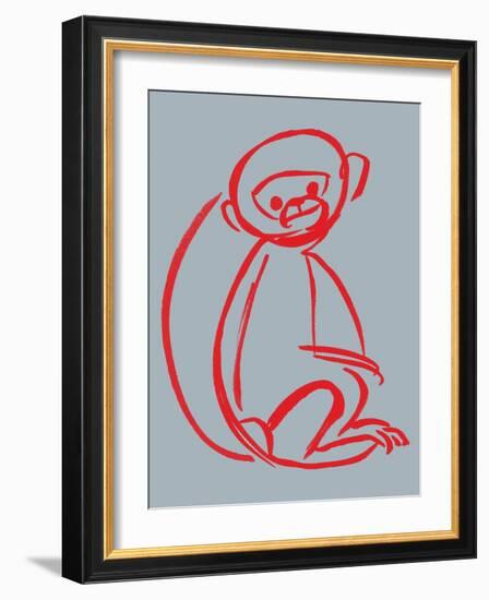 Witty Monkey-null-Framed Giclee Print