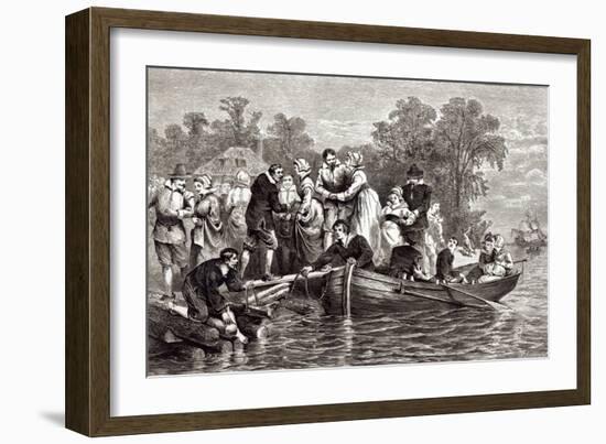 Wives For the Settlers at Jamestown, Pioneers in the Settlement of America William A. Craft, 1876-William Ludlow Sheppard-Framed Giclee Print