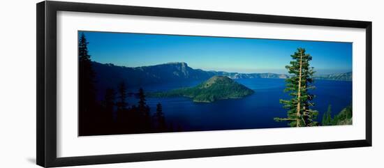 Wizard Island in Crater Lake, Oregon-null-Framed Photographic Print