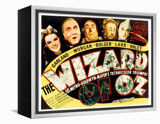 Wizard of Oz, Judy Garland, Frank Morgan, Ray Bolger, Bert Lahr, Jack Haley, 1939-null-Framed Stretched Canvas