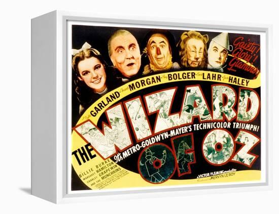Wizard of Oz, Judy Garland, Frank Morgan, Ray Bolger, Bert Lahr, Jack Haley, 1939-null-Framed Stretched Canvas