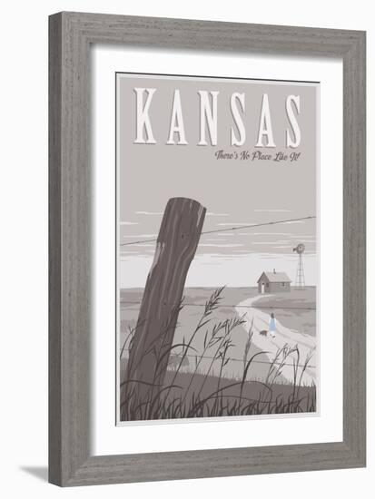 Wizard Oz Kansas Duo-Steve Thomas-Framed Giclee Print
