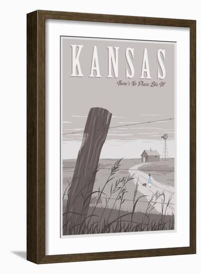 Wizard Oz Kansas Duo-Steve Thomas-Framed Giclee Print