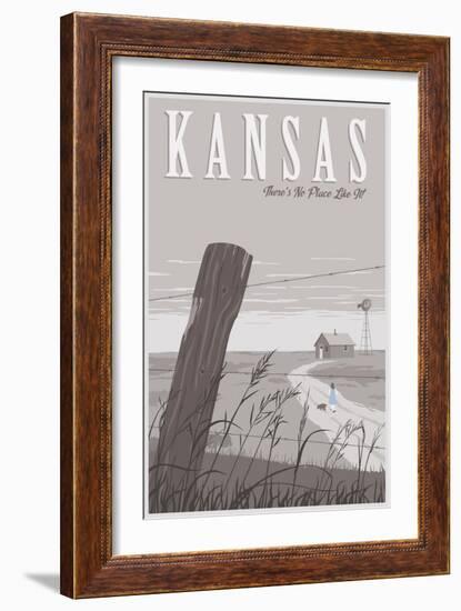 Wizard Oz Kansas Duo-Steve Thomas-Framed Giclee Print