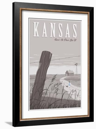 Wizard Oz Kansas Duo-Steve Thomas-Framed Giclee Print