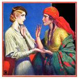 "Fortune Teller," Country Gentleman Cover, March 1, 1934-Wladyslaw Benda-Framed Giclee Print