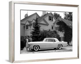 WM Clay Ford Lincoln Continental, 1955-null-Framed Giclee Print