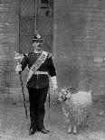 The Drum Major and Goat of the 1st Battalion the Welch Regiment, 1896-WM Crockett-Giclee Print