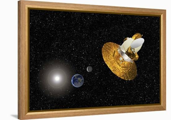 WMAP Spacecraft, Artwork-null-Framed Premier Image Canvas