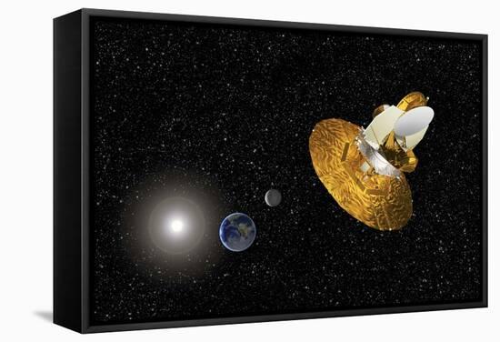 WMAP Spacecraft, Artwork-null-Framed Premier Image Canvas