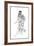 Wo-Usn (Known as Yamato Taker), Ancient Japanese Hero, 19th Century-Kikuchi Yosai-Framed Giclee Print