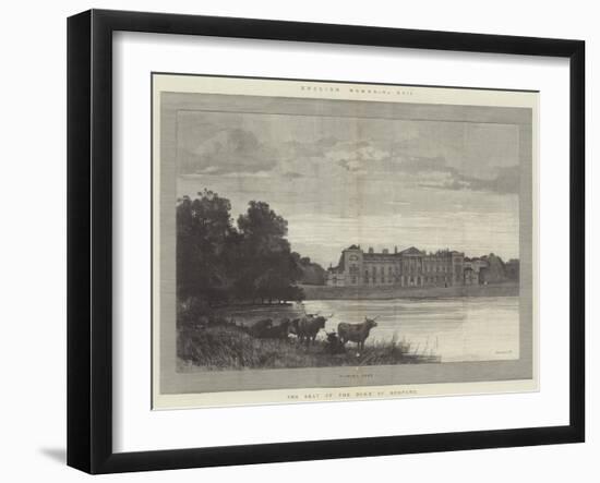 Woburn Abbey, the Seat of the Duke of Bedford-Charles Auguste Loye-Framed Giclee Print