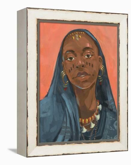 Wodaabe Woman I-Jacob Green-Framed Stretched Canvas