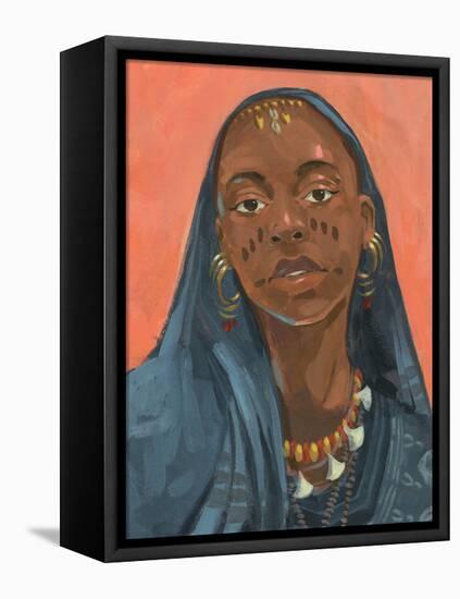 Wodaabe Woman I-Jacob Green-Framed Stretched Canvas