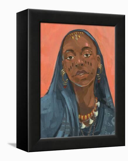 Wodaabe Woman I-Jacob Green-Framed Stretched Canvas