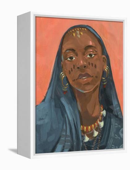 Wodaabe Woman I-Jacob Green-Framed Stretched Canvas