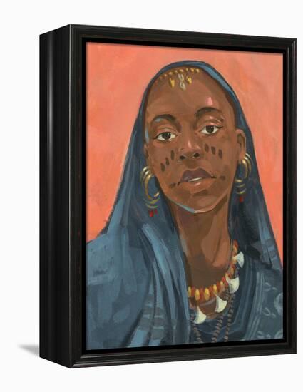 Wodaabe Woman I-Jacob Green-Framed Stretched Canvas