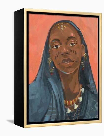 Wodaabe Woman I-Jacob Green-Framed Stretched Canvas