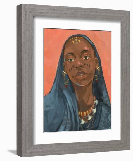 Wodaabe Woman I-Jacob Green-Framed Art Print